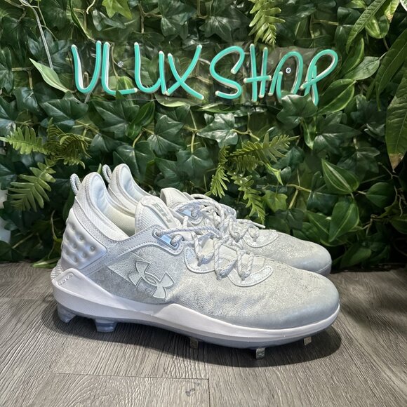 Under Armour Mens Size 13.5 Harper 8 Baseball Cleats Metal/Plastic 3026588-106